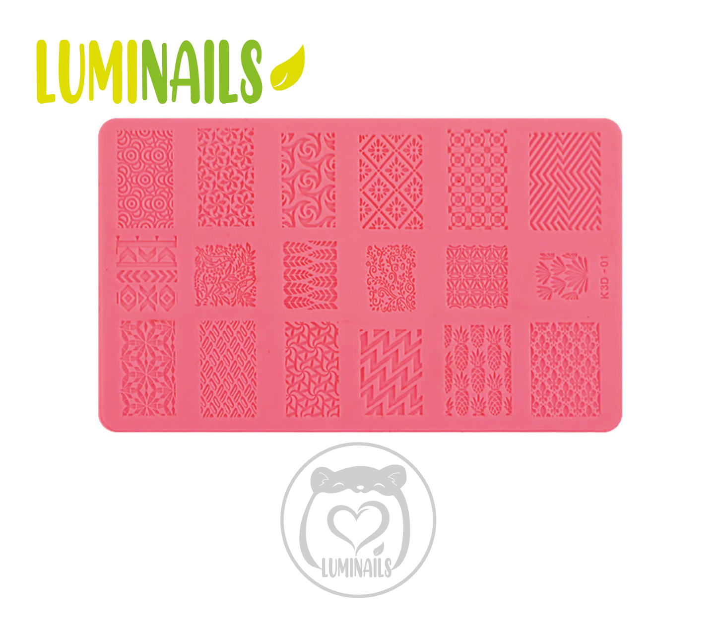 Stamping 3D-01 Model in silicone 14x8,2 cm