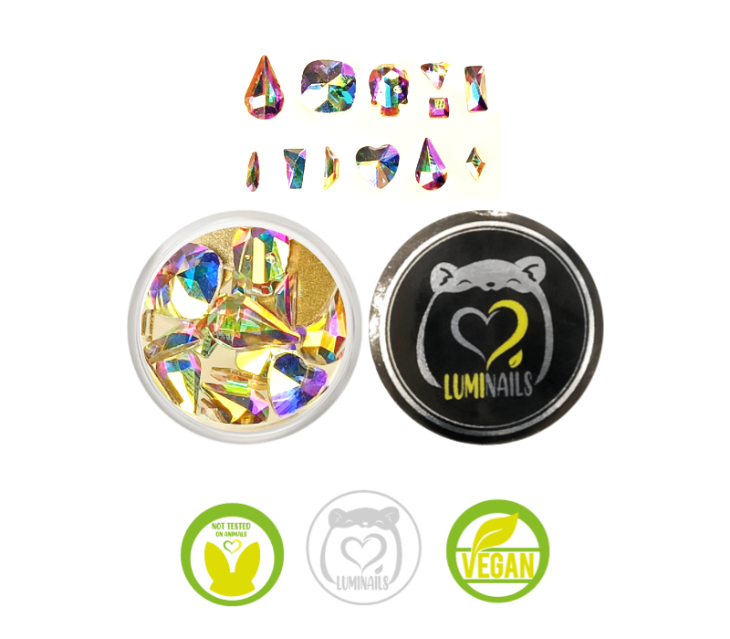 Gems 3D Crystal AB Mix 20pz