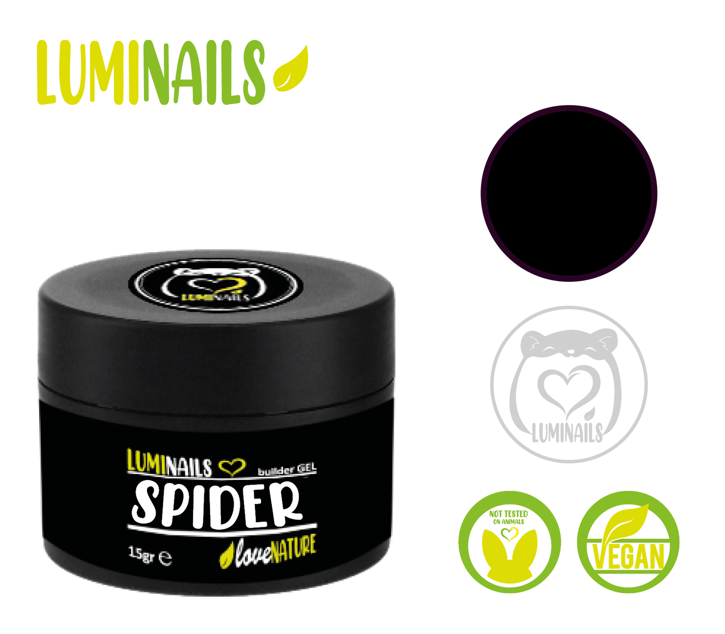 Spider Gel Black 5ml