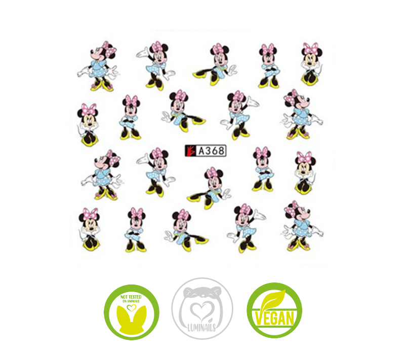 Waterdecal Trasferello: MINNIE/MICKEY Mouse (5 varianti)